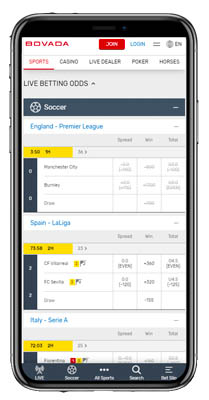 Bovada mobile sports